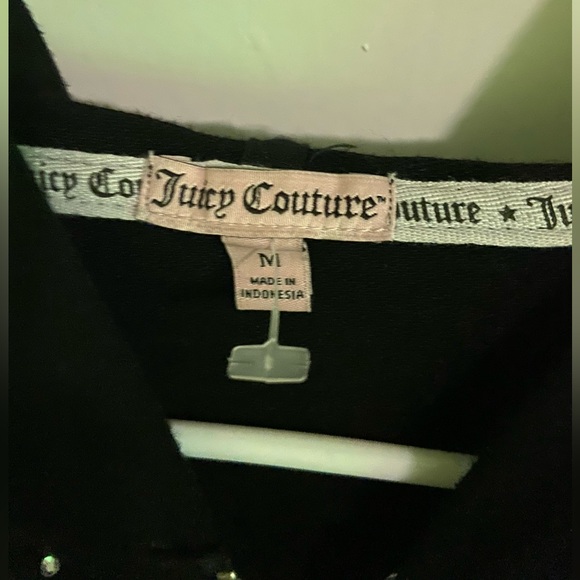 JUICY COUTURE black rhinestone Jacket Women's - Picture 4 of 5